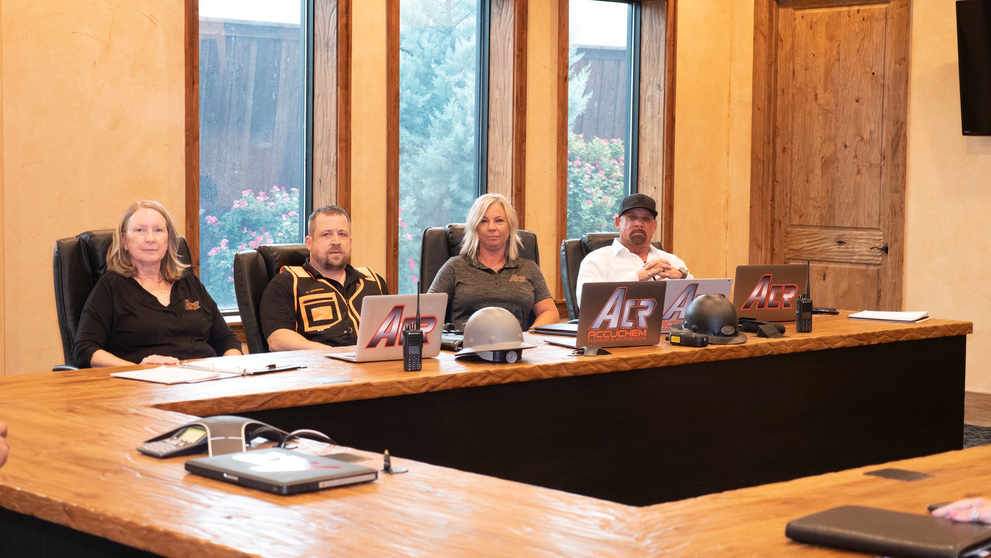A board room full of ACR admin employees